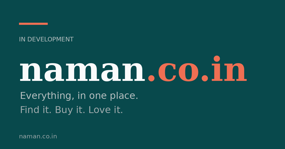 Link preview image for naman.co.in